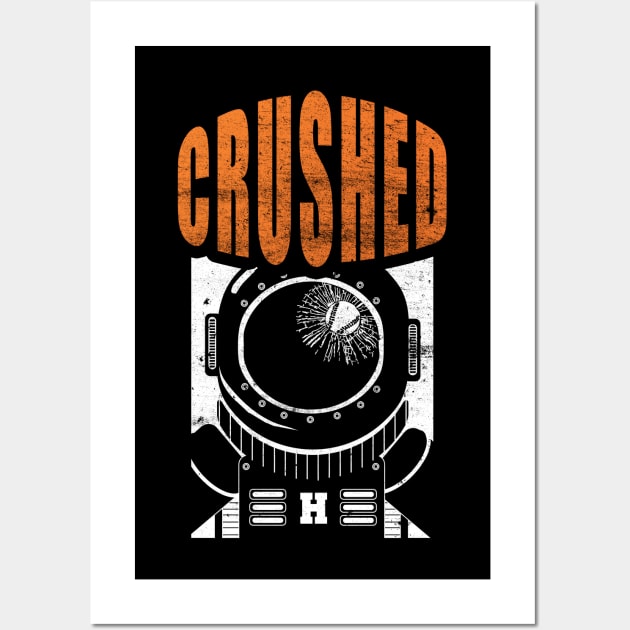 CRUSHED INTO SPACE! Wall Art by Jonnydem